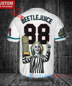 Arizona Diamondbacks Beetlejuice Halloween World Series Trophy Baseball Jersey