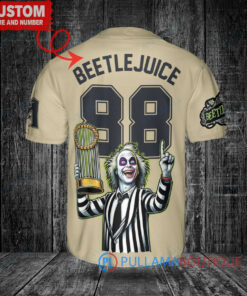 Arizona Diamondbacks Beetlejuice Halloween World Series Trophy Baseball Jersey Sand