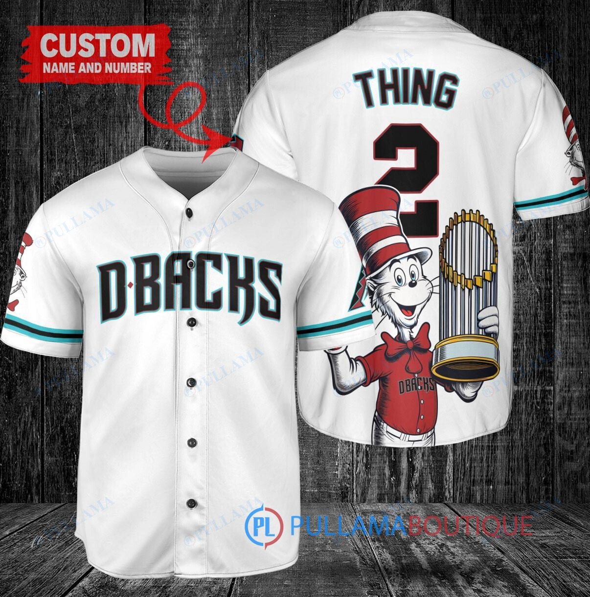 Minnesota Twins x Dr Seuss with World Series Trophy Custom Baseball Jersey Navy