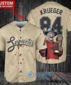 Arizona Diamondbacks Freddy Krueger Halloween World Series Trophy Baseball Jersey Sand