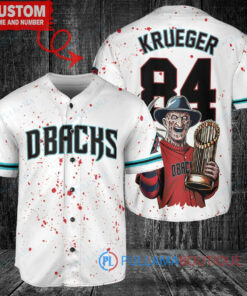 Arizona Diamondbacks Freddy Krueger Halloween World Series Trophy Baseball Jersey