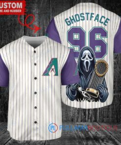 Arizona Diamondbacks Ghostface Scream Halloween World Series Trophy Baseball Jersey