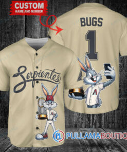 Arizona Diamondbacks x Bugs Bunny with Trophy Baseball Jersey Sand