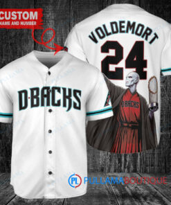 Arizona Diamondbacks x Lord Voldemort Harry Potter Baseball Jersey White