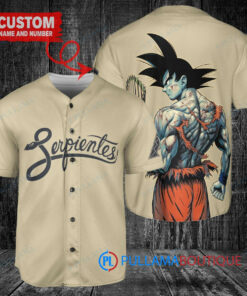 Arizona Diamondbacks x Son Goku Kakarot Super Saiyan Dragon Ball Z with Trophy Baseball Jersey Sand