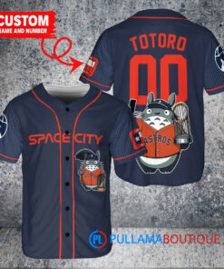 Astros x Totoro Studio Ghibli Baseball Jersey – Navy City Connect Custom