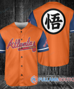 Atlanta Braves Dragon Ball Z Goku Baseball Jersey