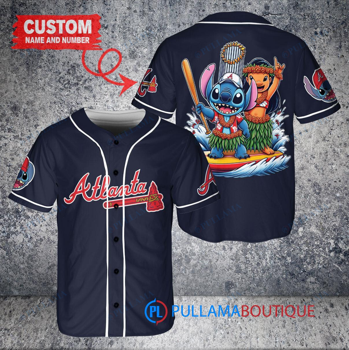 San Diego Padres x Lilo & Stitch with Trophy Baseball Jersey White City Connect