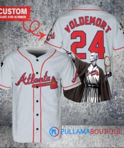 Atlanta Braves x Lord Voldemort Baseball Jersey Gray – Harry Potter Trophy