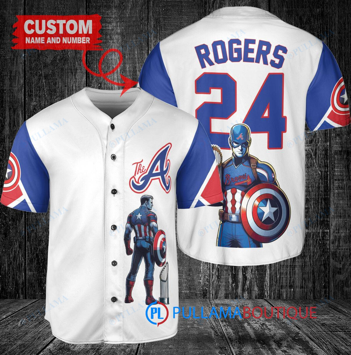 St. Louis Cardinals x Marvel Captain America Steve Rogers with Trophy Custom Baseball Jersey Cream