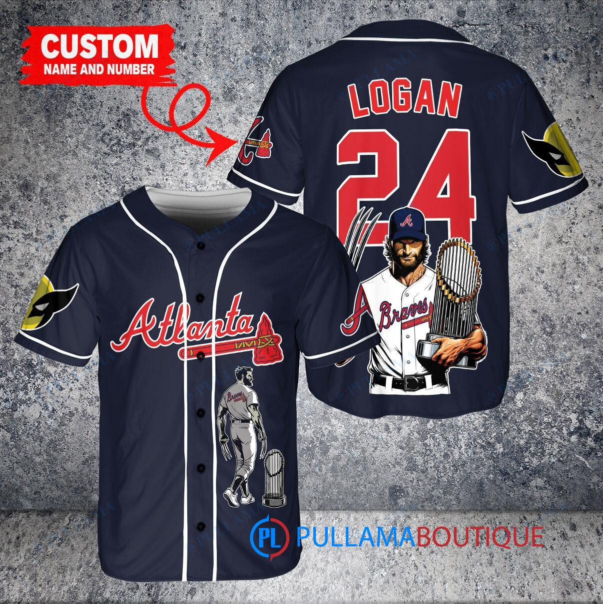 Chicago White Sox x Wolverine Logan with Trophy Custom Baseball Jersey Black