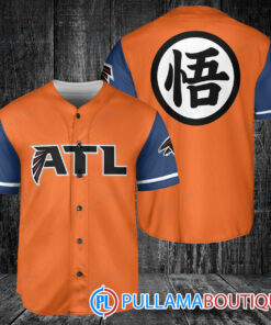 Atlanta Falcons Dragon Ball Z Goku Baseball Jersey