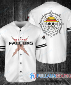 Atlanta Falcons Luffy After Timeskip One Piece Straw Hats Baseball Jersey