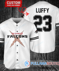 Atlanta Falcons Luffy After Timeskip One Piece Straw Hats Custom Baseball Jersey