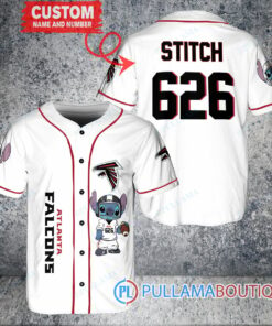 Atlanta Falcons Stitch Custom Baseball Jersey White