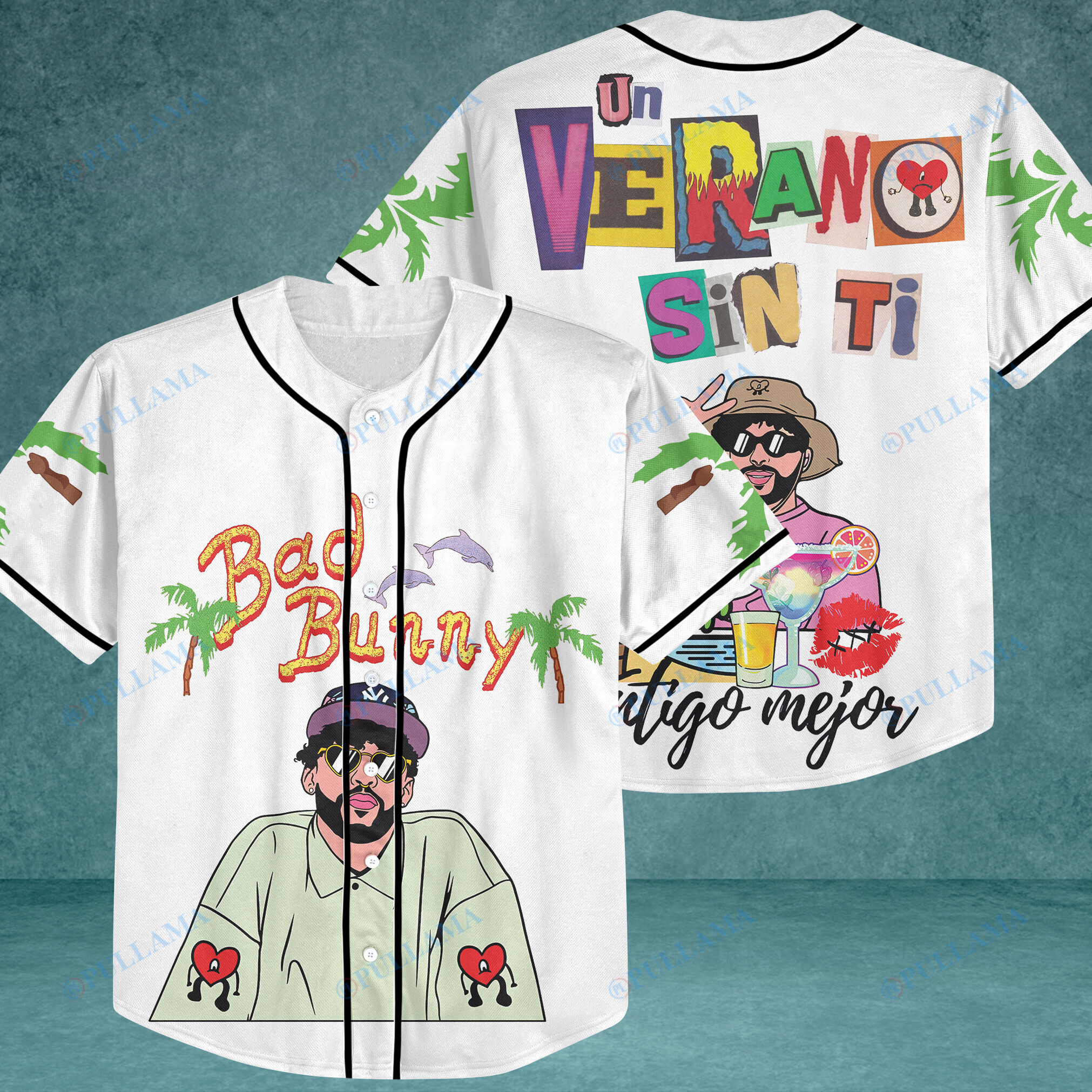 Personalized Karol G Bad Bunny Bichota – Strip Love Tour Baseball Jersey