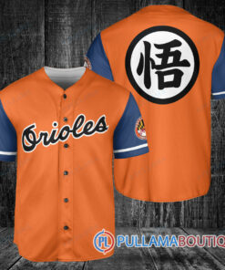 Baltimore Orioles Dragon Ball Z Goku Baseball Jersey