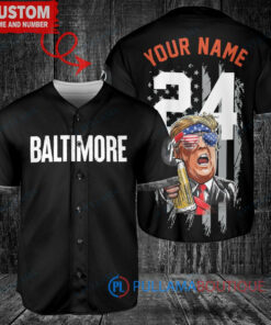 Baltimore Orioles Limited Edition World Series Trophy Baseball Jersey – Black