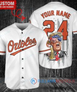 Baltimore Orioles Limited Edition World Series Trophy Baseball Jersey White