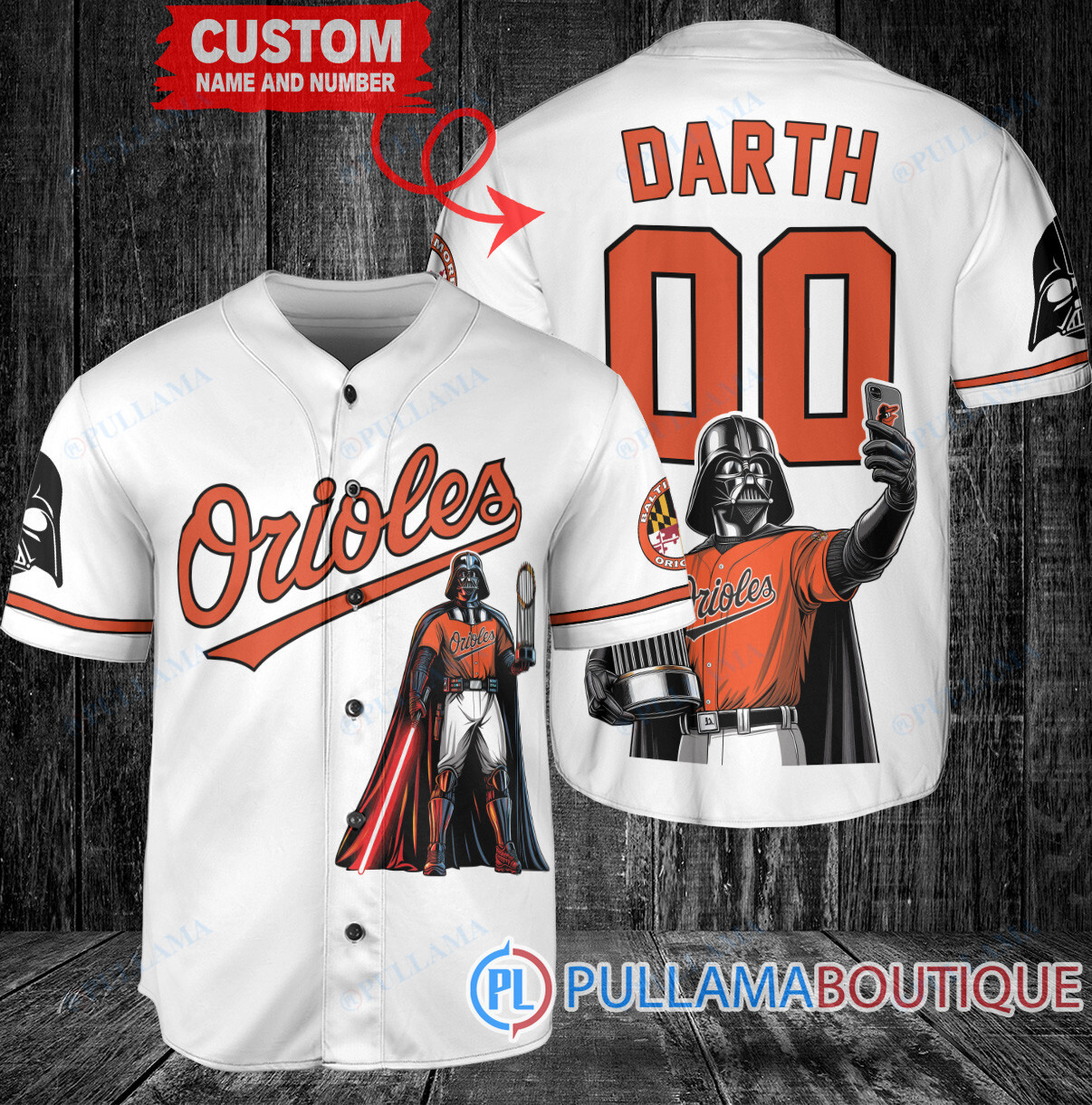 New York Mets x Darth Vader Star Wars with Trophy Baseball Jersey Royal