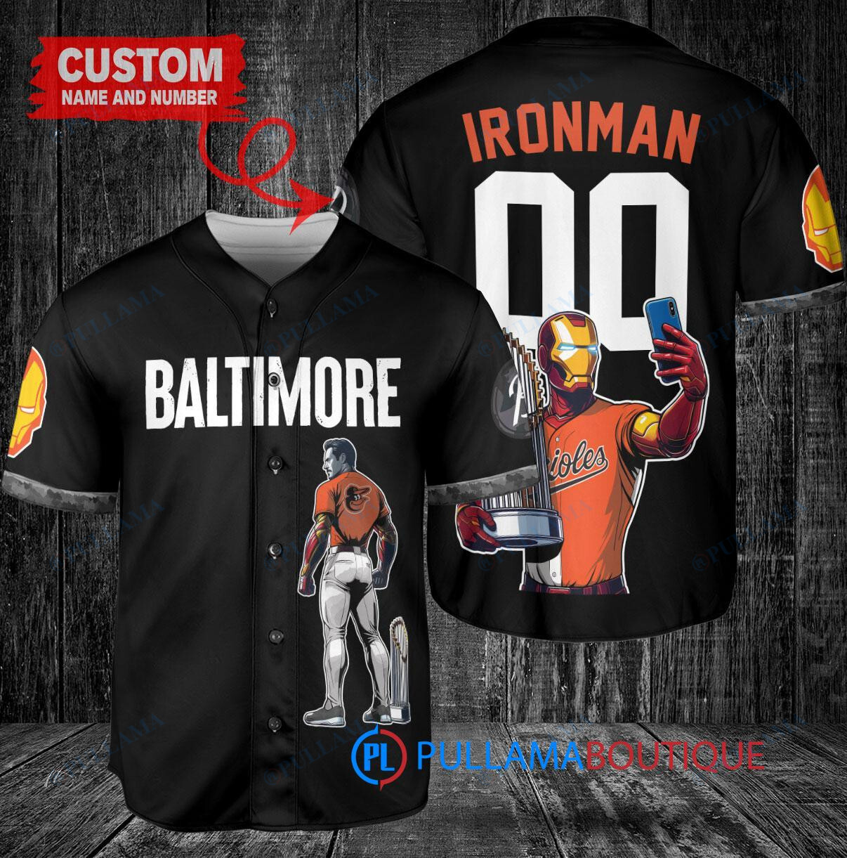 Arizona Diamondbacks x Marvel Iron Man Tony Stark with Trophy Custom Baseball Jersey Sand