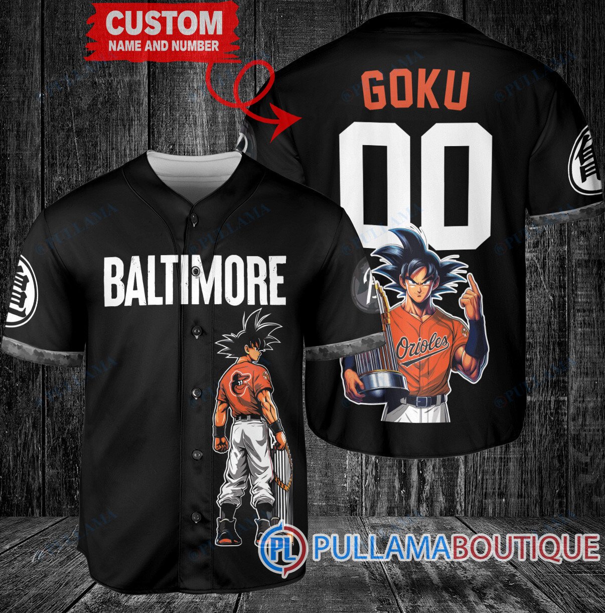 Cleveland Guardians x Son Goku Kakarot Super Saiyan Dragon Ball Z with Trophy Baseball Jersey Red V2