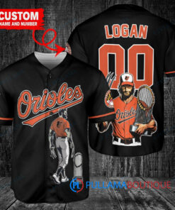 Baltimore Orioles x Wolverine Logan with Trophy Custom Baseball Jersey Black