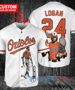 Baltimore Orioles x Wolverine Logan with Trophy Custom Baseball Jersey White