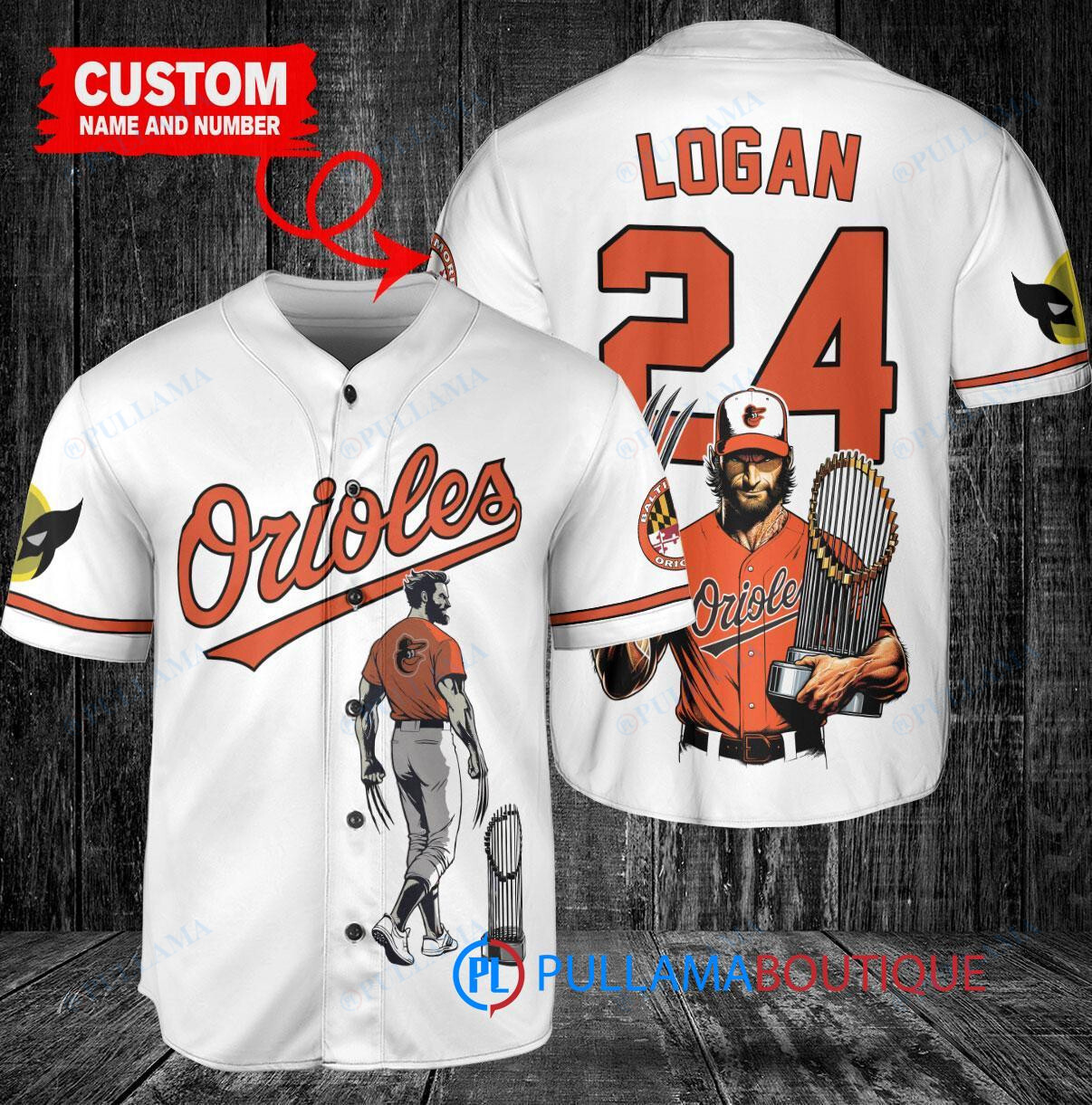 Minnesota Twins x Wolverine Logan with Trophy Custom Baseball Jersey Navy