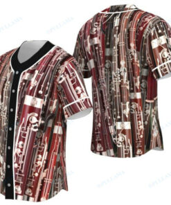 Bassoon Full Pattern Baseball Jersey