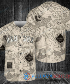 Boston Red Sox Harry Potter The Marauders Map Baseball Jersey