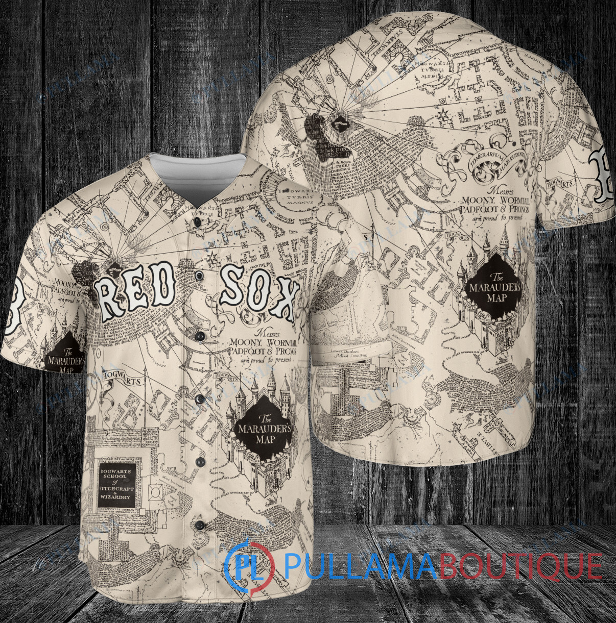 Chicago Cubs Harry Potter The Marauders Map Baseball Jersey