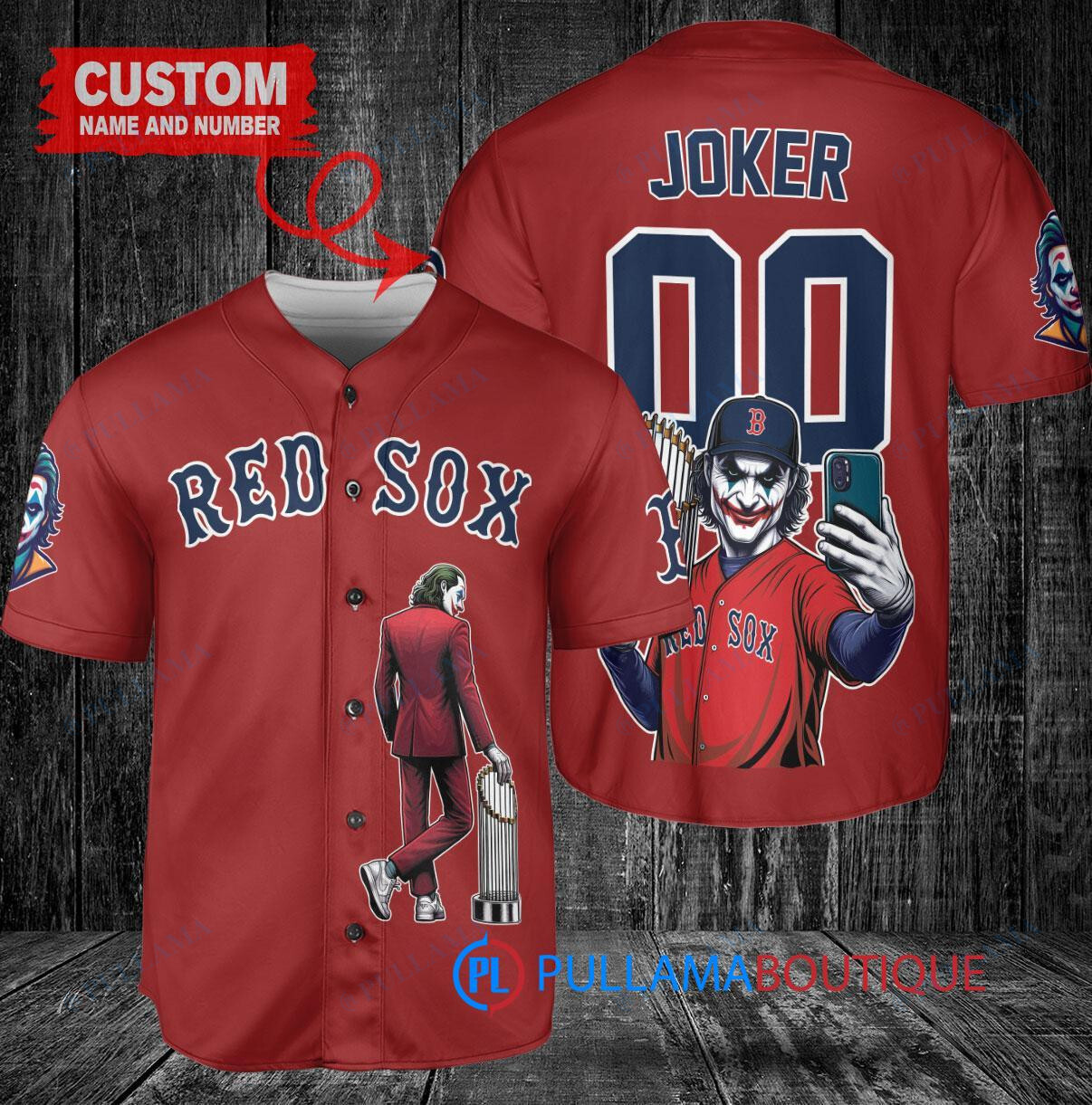 Arizona Diamondbacks x Joker DC Comics with Trophy Custom Baseball Jersey Sand