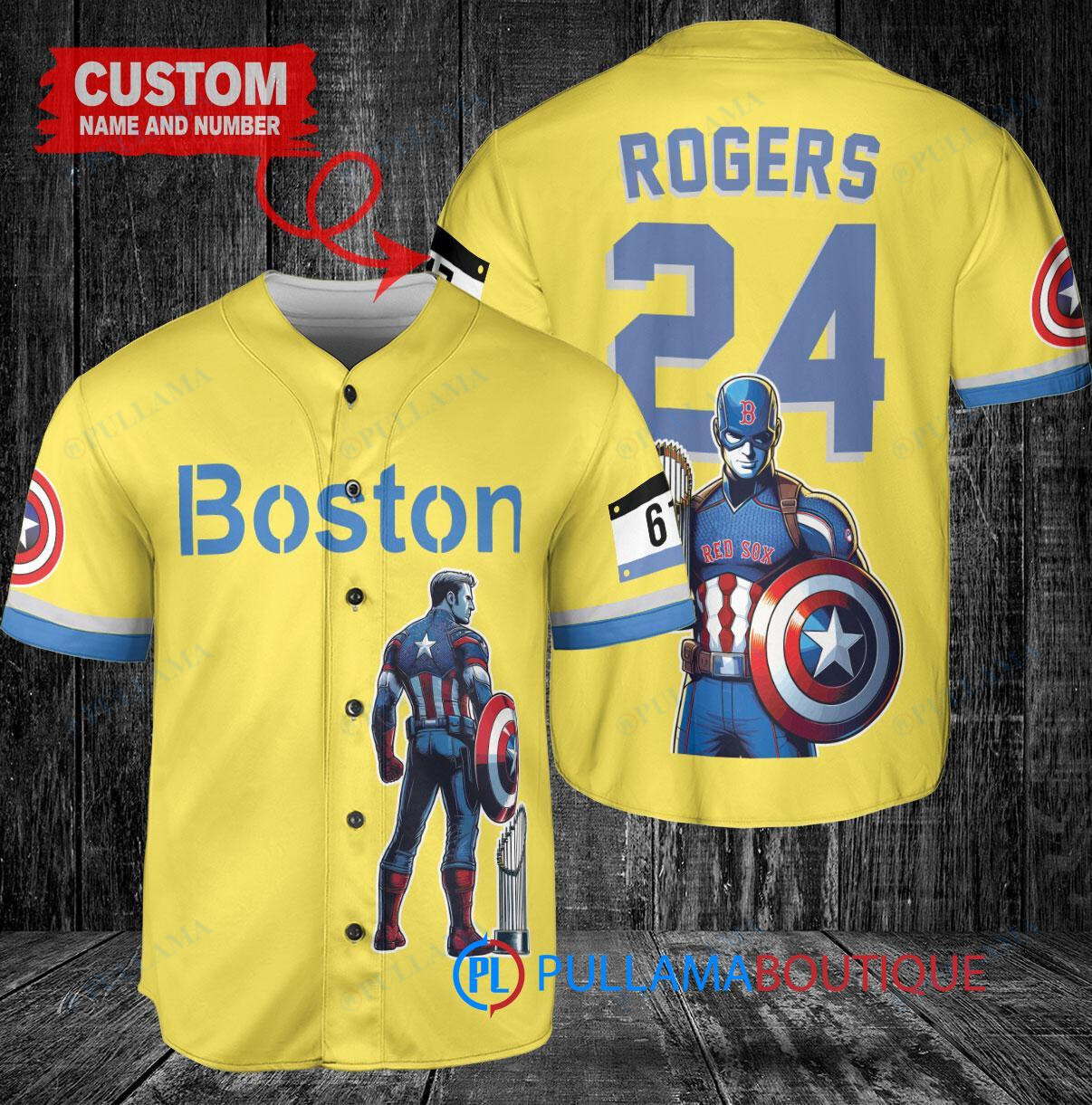 Colorado Rockies x Marvel Captain America Steve Rogers with Trophy Custom Baseball Jersey Purple