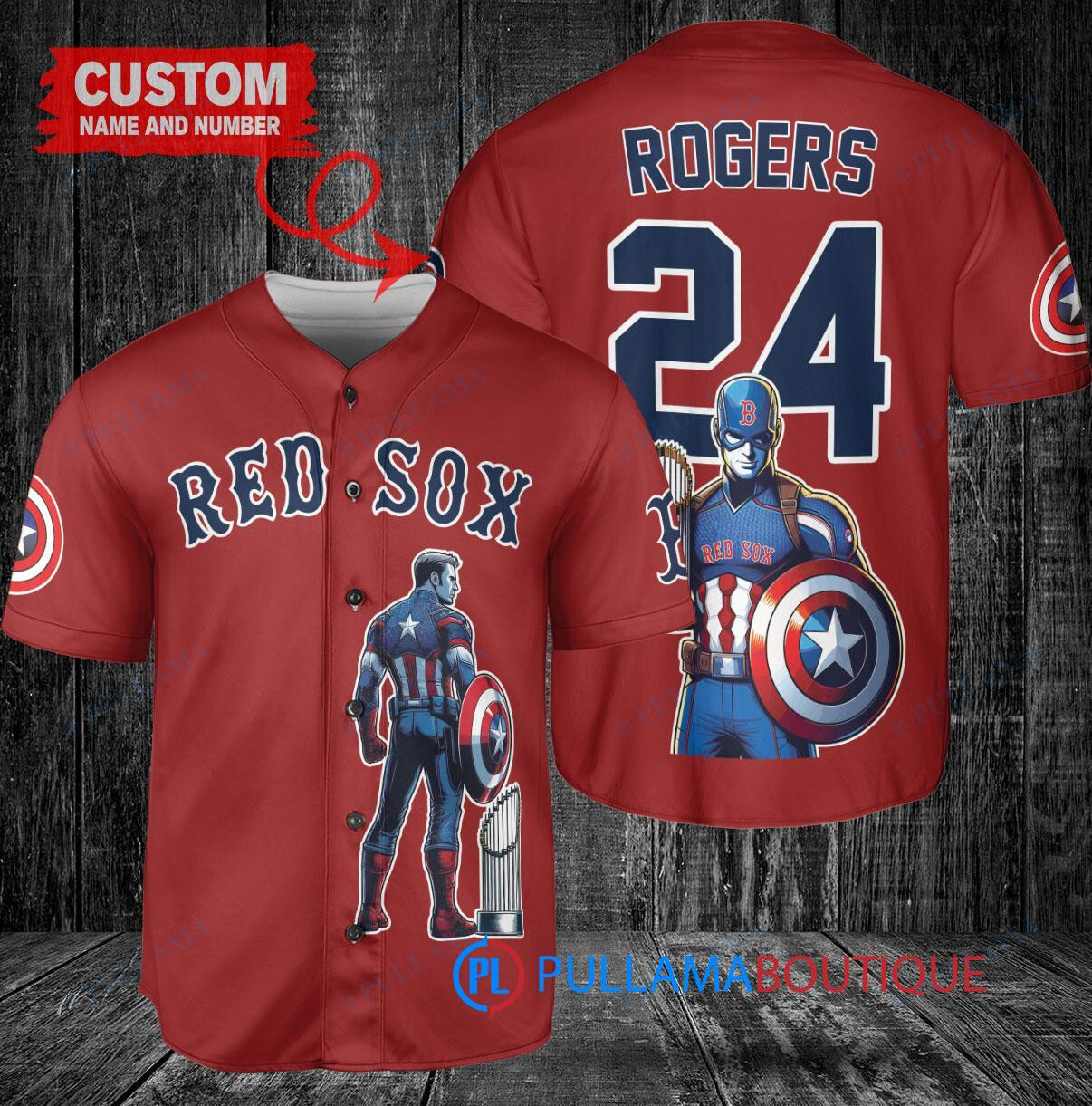 Chicago White Sox x Marvel Captain America Steve Rogers with Trophy Custom Baseball Jersey Black City Connect