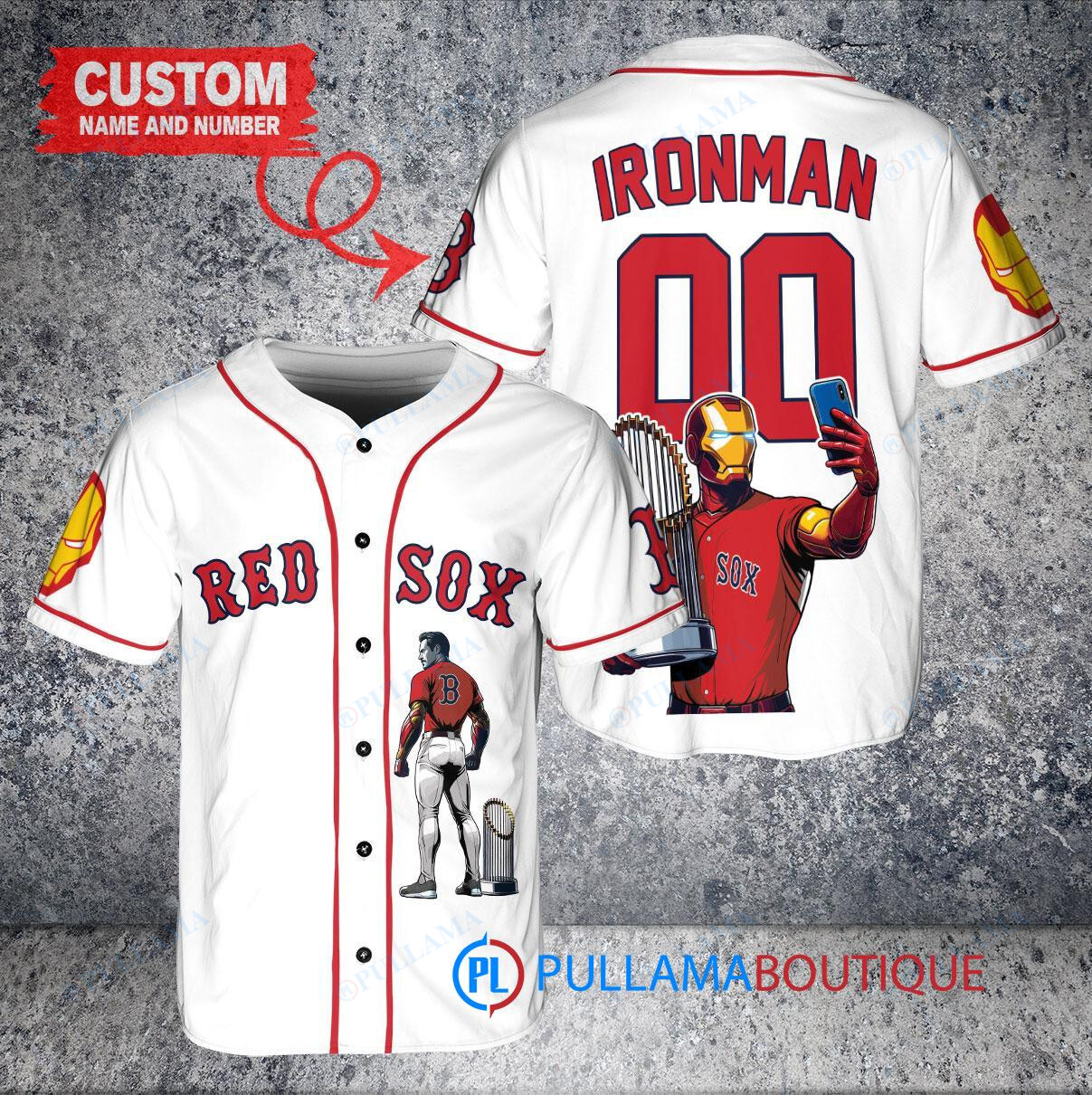 St. Louis Cardinals x Marvel Iron Man Tony Stark with Trophy Custom Baseball Jersey Cream