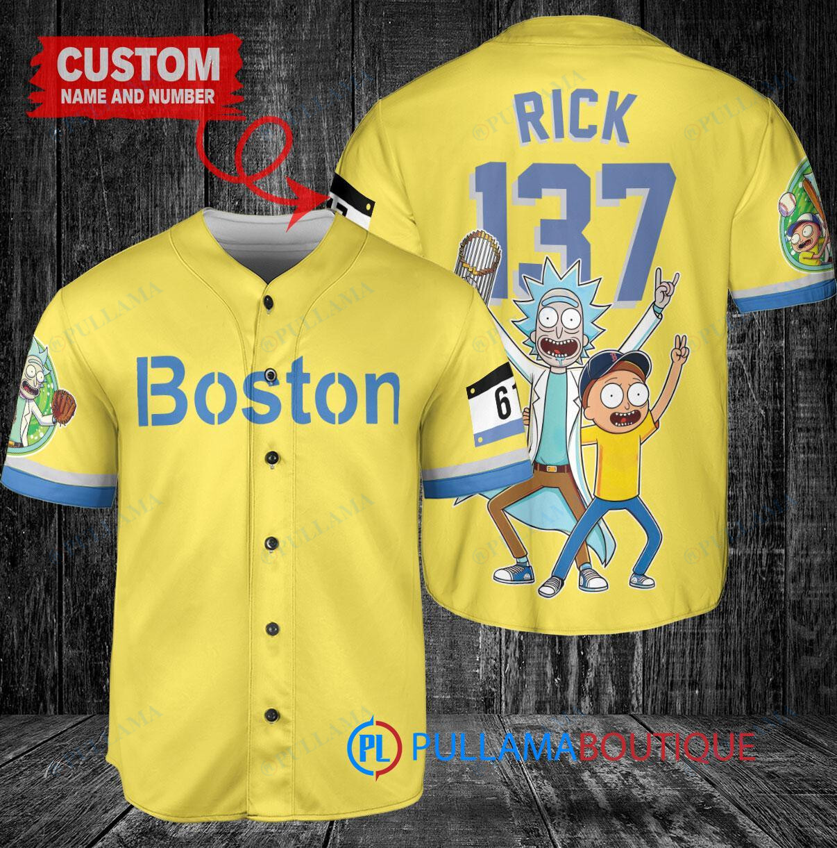 Minnesota Twins x Rick and Morty with Trophy Custom Baseball Jersey Gray Road