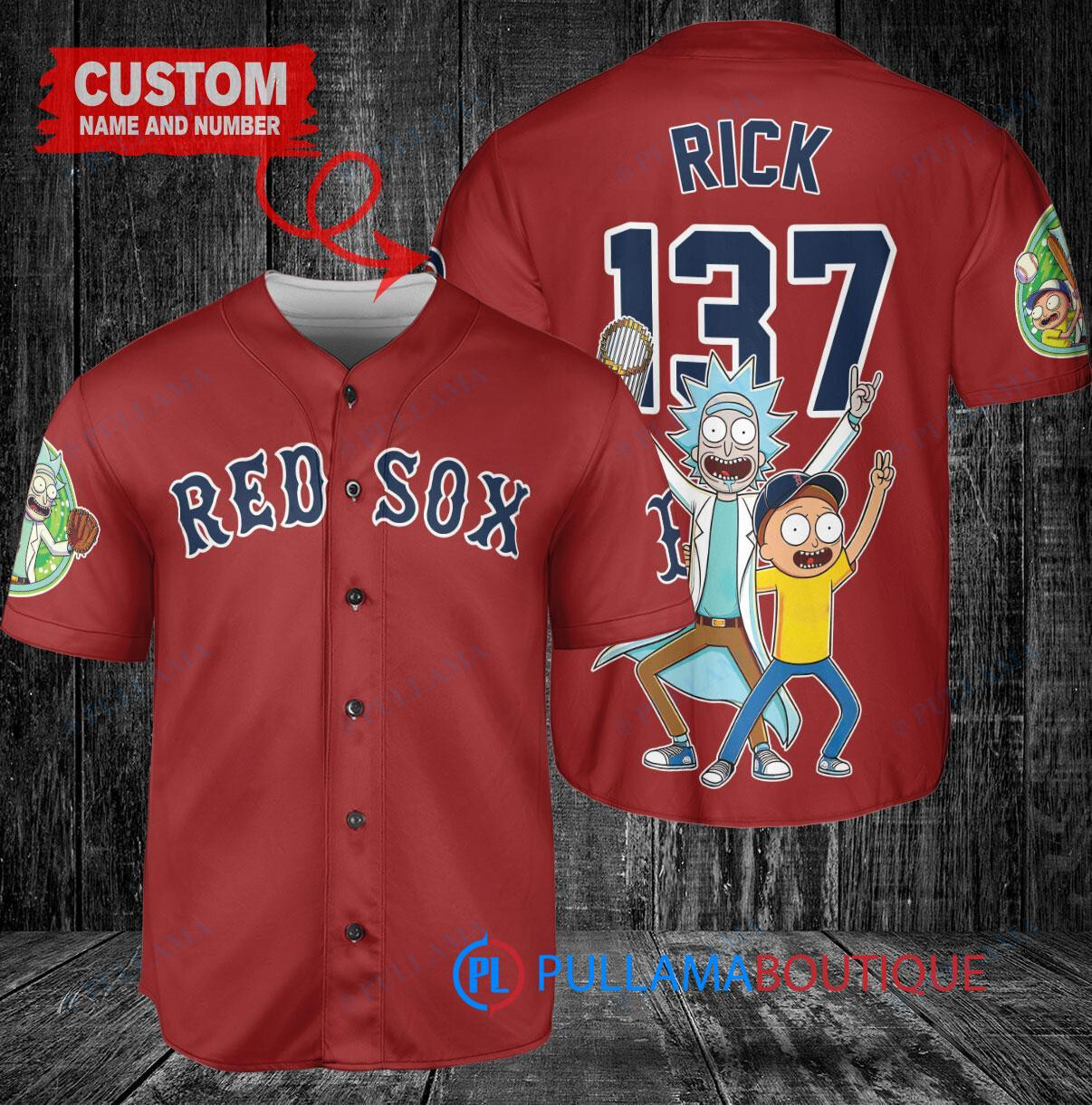 Seattle Mariners x Rick and Morty with Trophy Custom Baseball Jersey White