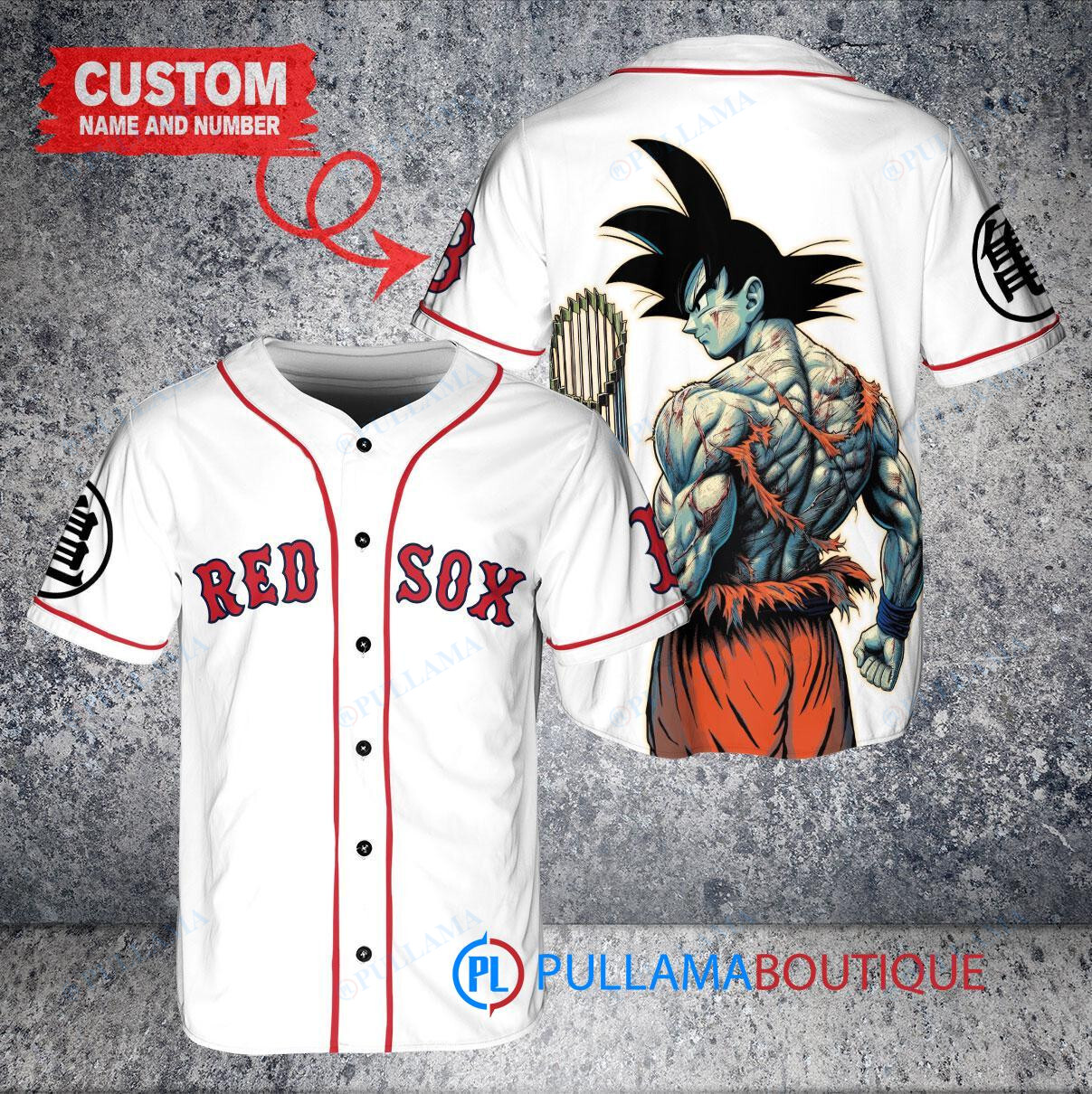 Minnesota Twins x Son Goku Kakarot Super Saiyan Dragon Ball Z with Trophy Baseball Jersey Gray Road