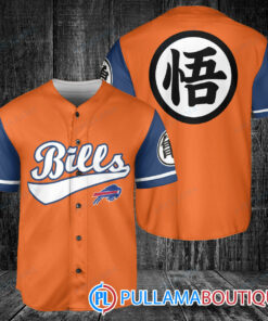 Buffalo Bills Dragon Ball Z Goku Baseball Jersey