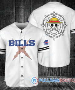 Buffalo Bills Luffy After Timeskip One Piece Straw Hats Baseball Jersey