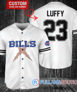 Buffalo Bills Luffy After Timeskip One Piece Straw Hats Custom Baseball Jersey