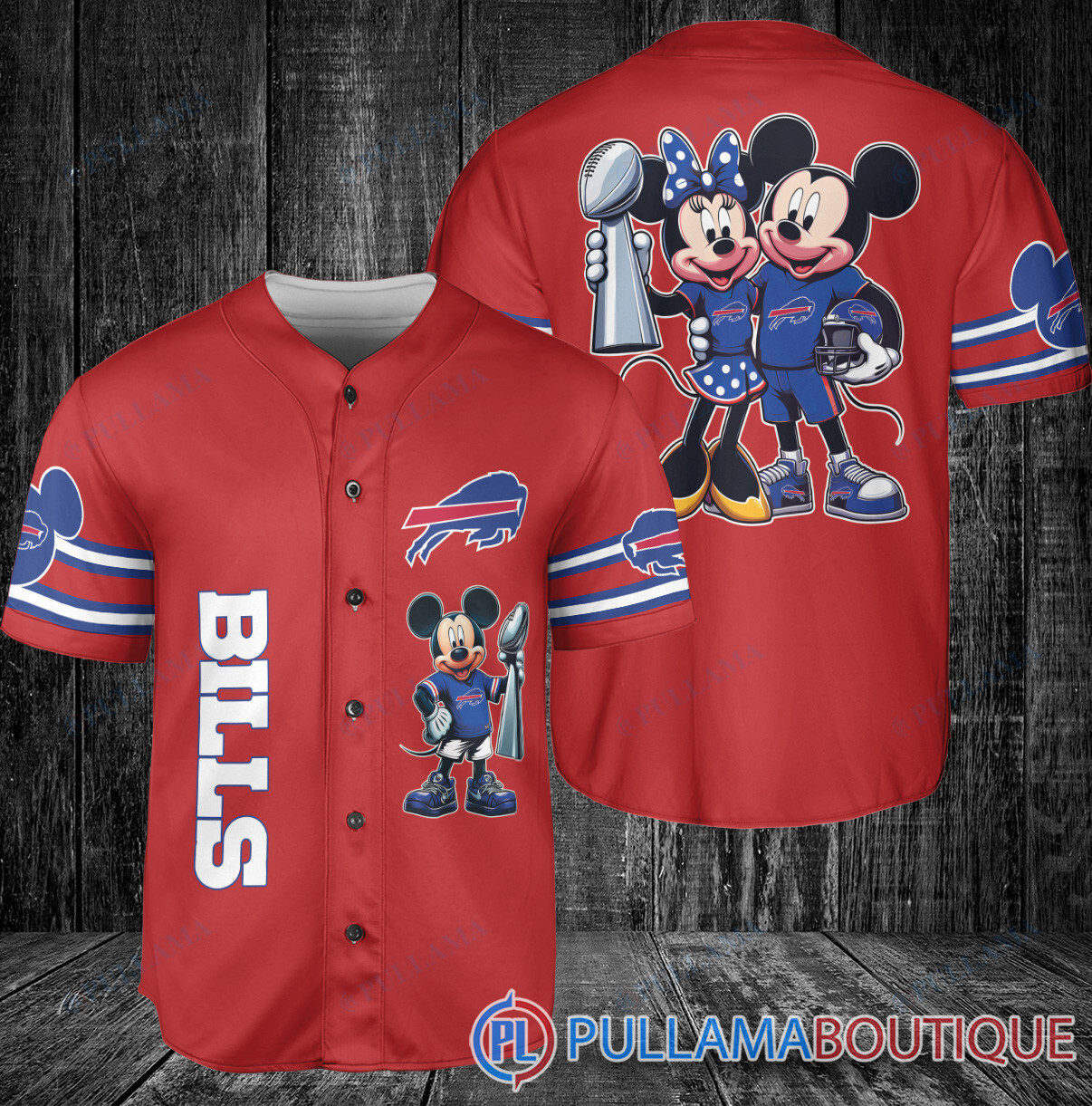 Arizona Cardinals x Mickey and Minnie with Trophy Baseball Jersey White