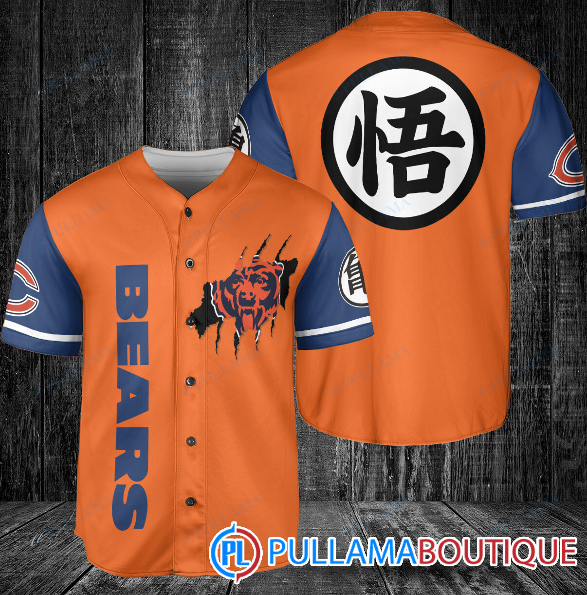 Buffalo Bills Dragon Ball Z Goku Baseball Jersey