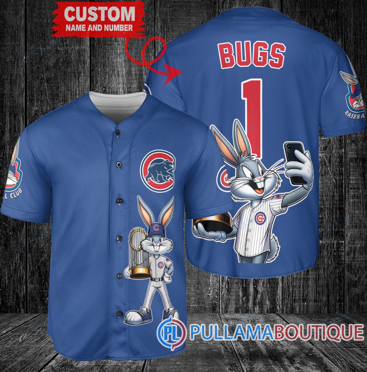 Chicago White Sox x Bugs Bunny with Trophy Baseball Jersey White