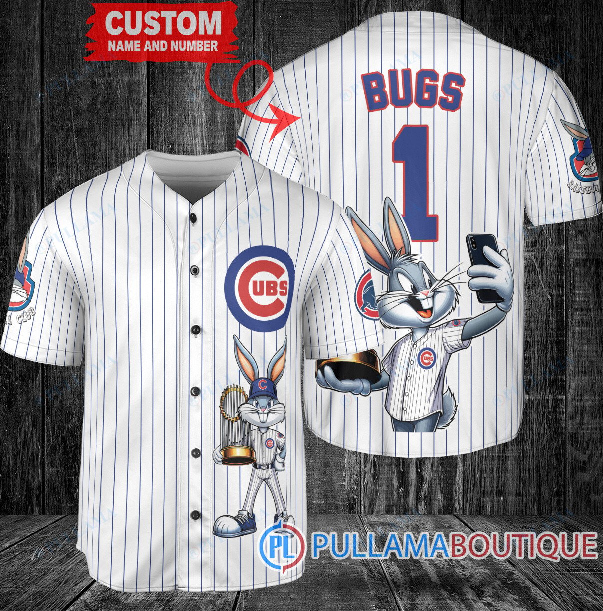 Chicago White Sox x Bugs Bunny with Trophy Baseball Jersey White