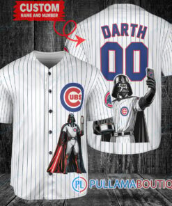 Chicago Cubs x Darth Vader Star Wars with Trophy Baseball Jersey White