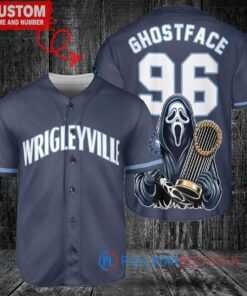 Chicago Cubs x Ghostface Scream Halloween World Series Trophy Baseball Jersey