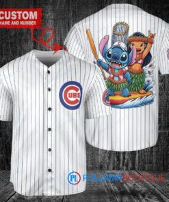 Chicago Cubs x Lilo & Stitch with Trophy Baseball Jersey White