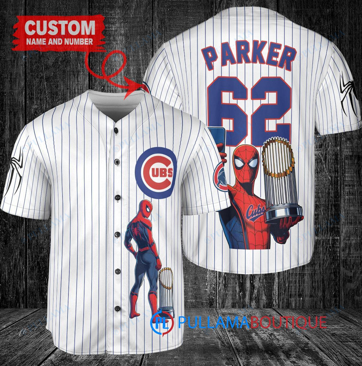 Pittsburgh Pirates x Marvel Spiderman with Trophy Custom Baseball Jersey Gray